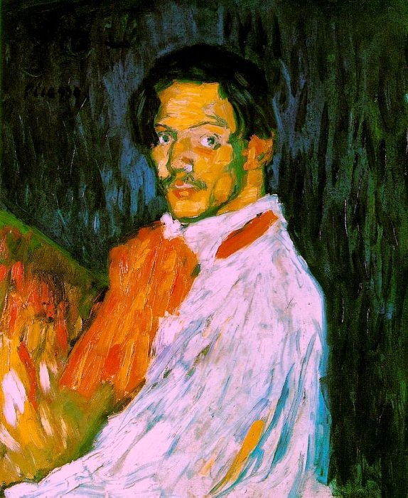 picasso self portrait 1901. Pablo Picasso, Self-Portrait: