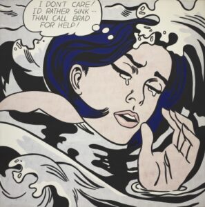 1963: Drowning Girl Roy Lichtenstein