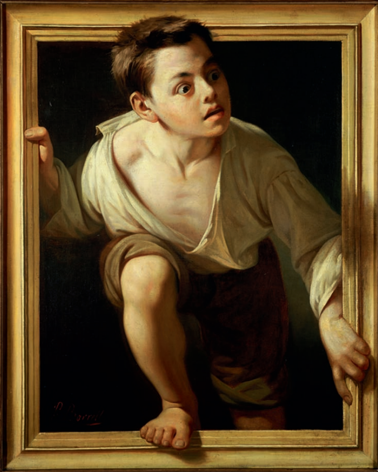 Pere Borrell del Caso, Escaping Criticism, 1874, oil on canvas, Banco de España, Madrid.