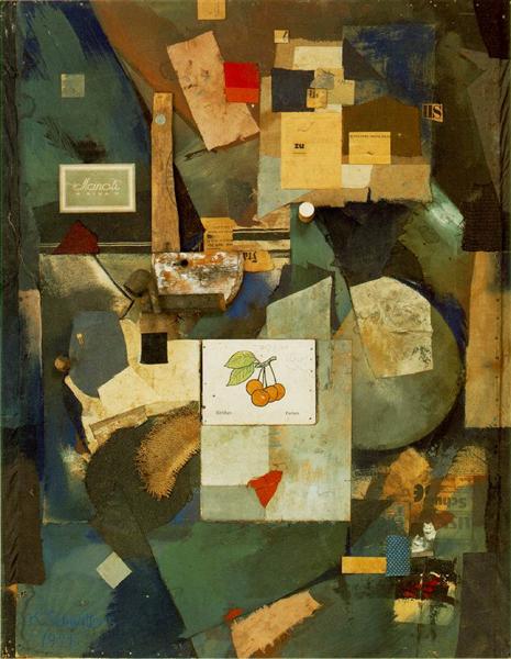 Merz Picture 32A (The Cherry Picture), Kurt Schwitters, 1921, Museum of Modern Art (New York)