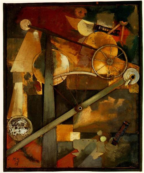 Construction for Noble Ladies, Kurt Schwitters, 1919, Los Angeles County Museum of Art (LACMA)