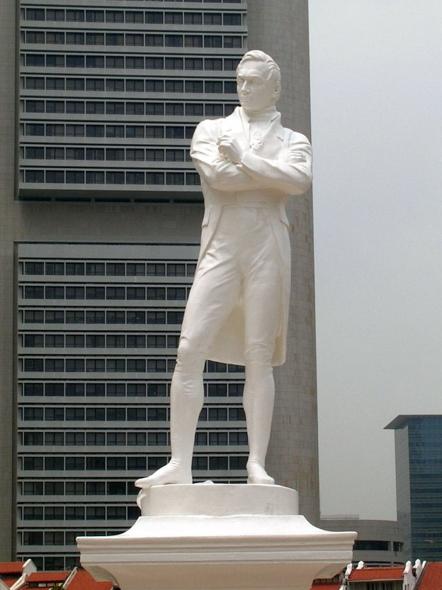 Sir Stamford Raffles'ın Heykeli