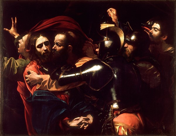 Caravaggio, The Taking of Christ, 1602, oil on canvas, National Gallery of Ireland, Dublin.