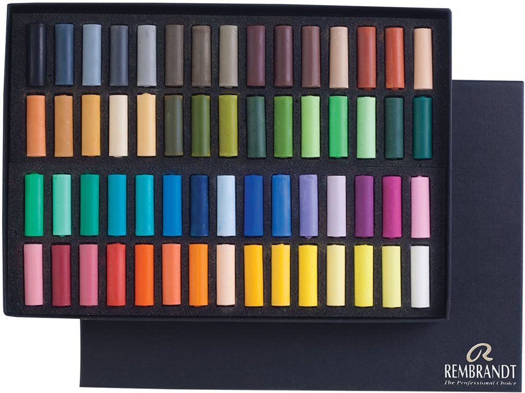 non toxiques pastels doux pour artistes débutants et professionnels Lot de 6 pastels carrés doux noir couleurs pures 
