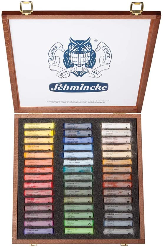 Schmincke Extra-Soft Pastel Multi-Purpose Set in Wooden Box