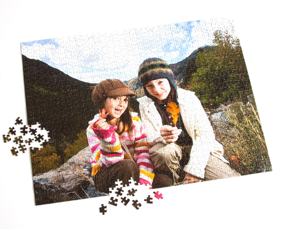 Custom Own Image on Jigsaw Personalised Photo on Puzzle Print in Box 