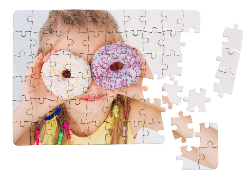 Custom Photo Jigsaw Puzzle with Little Girl