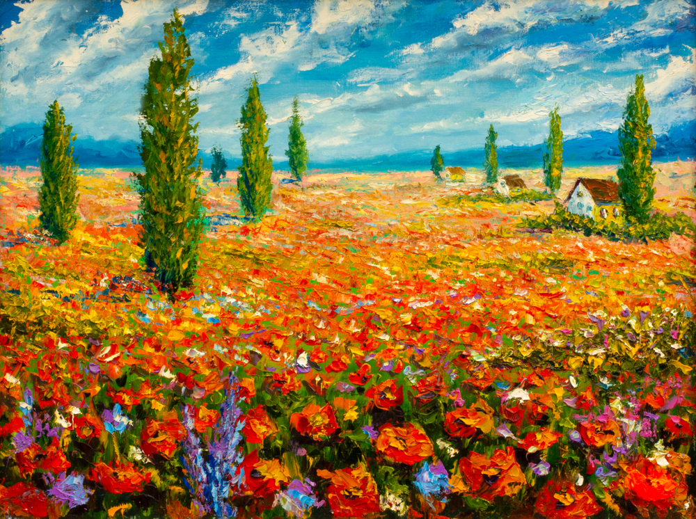 Flower Field Art Print