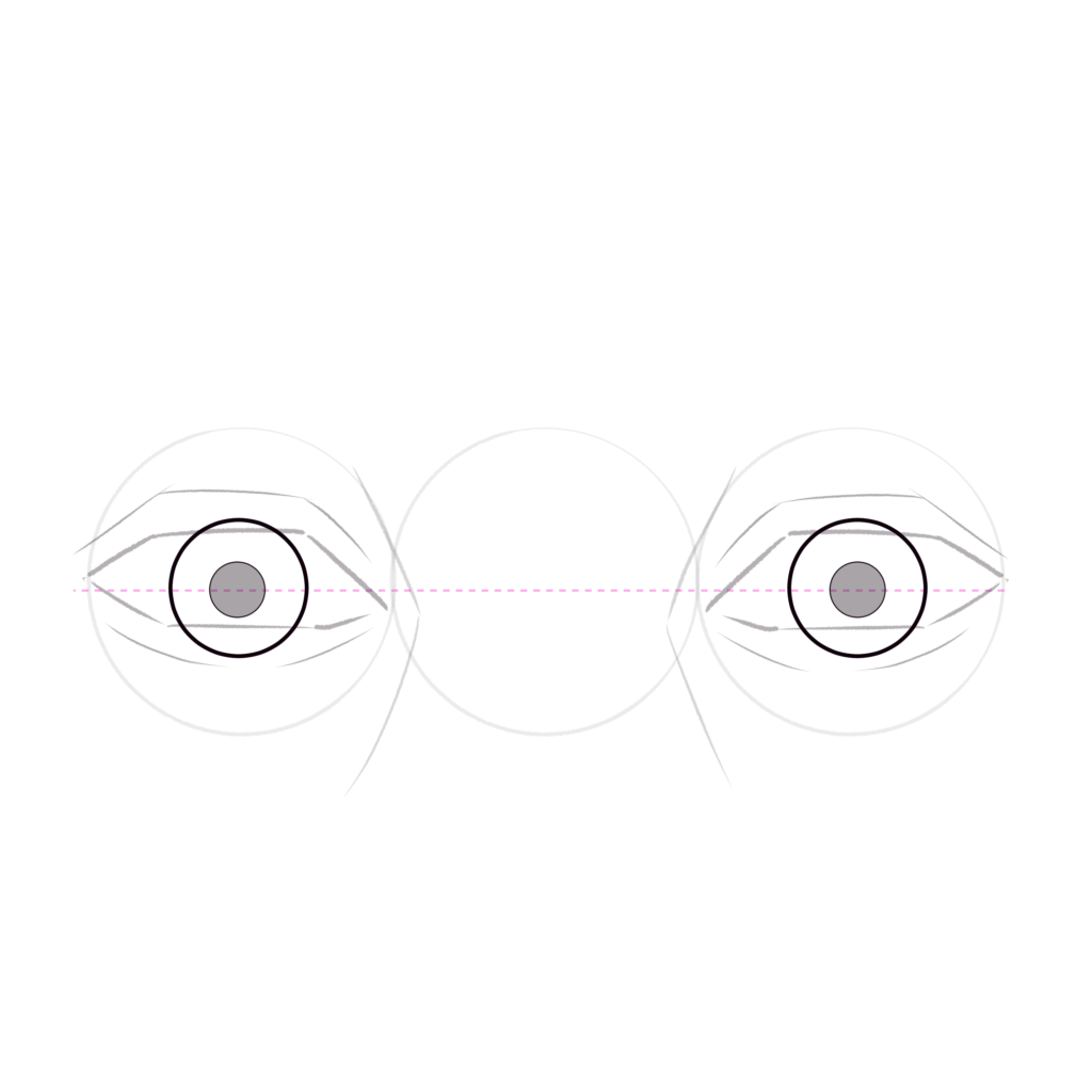 Step 8 - Draw the Pupils