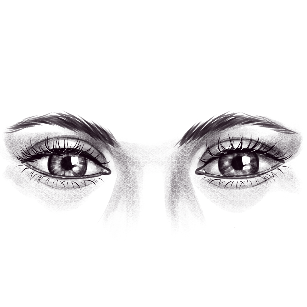 How to Draw Eyes - Final Result