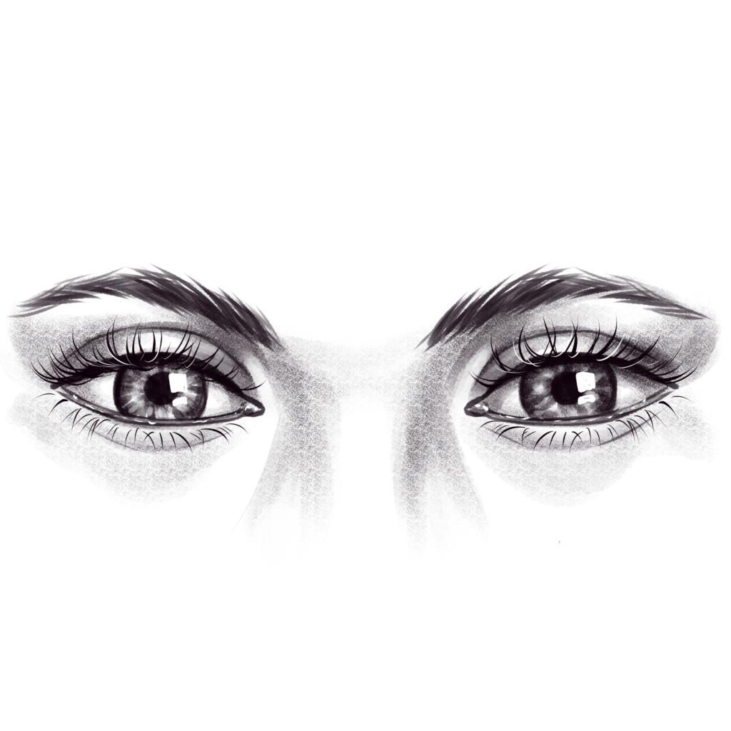 how to draw basic eyes