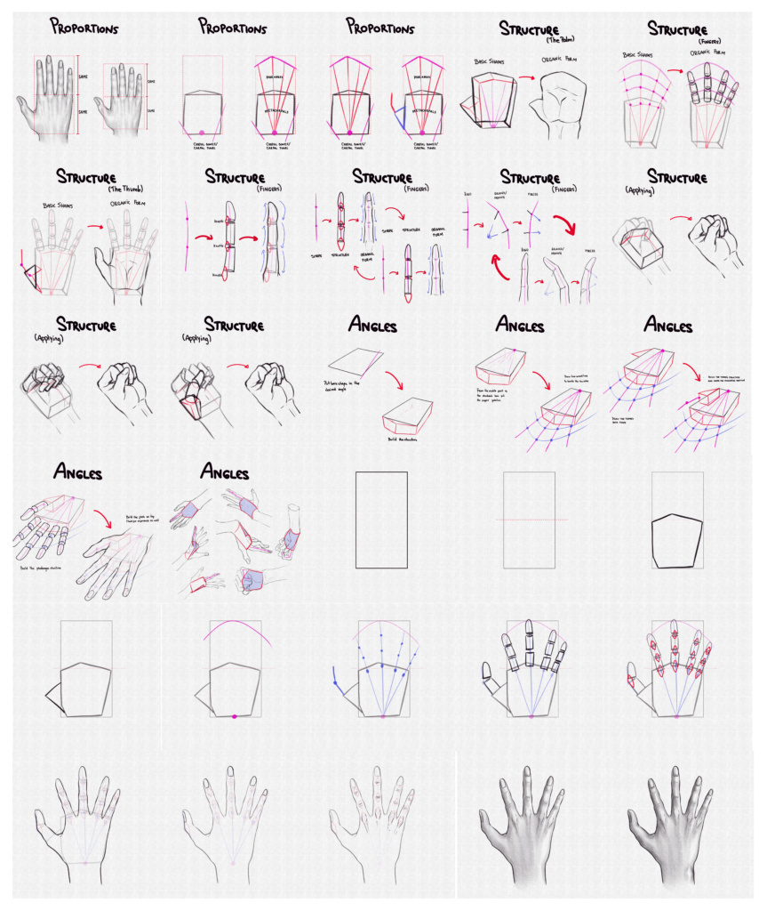 How to draw cartoon hands | A step by step guide to drawing hands