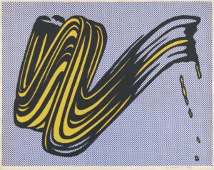 Roy Lichtenstein'dan Brushstroke 1965