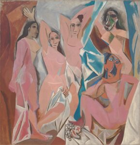 Pablo Picasso, Les Demoiselles d’Avignon, 1907, Museum of Modern Art, New York.