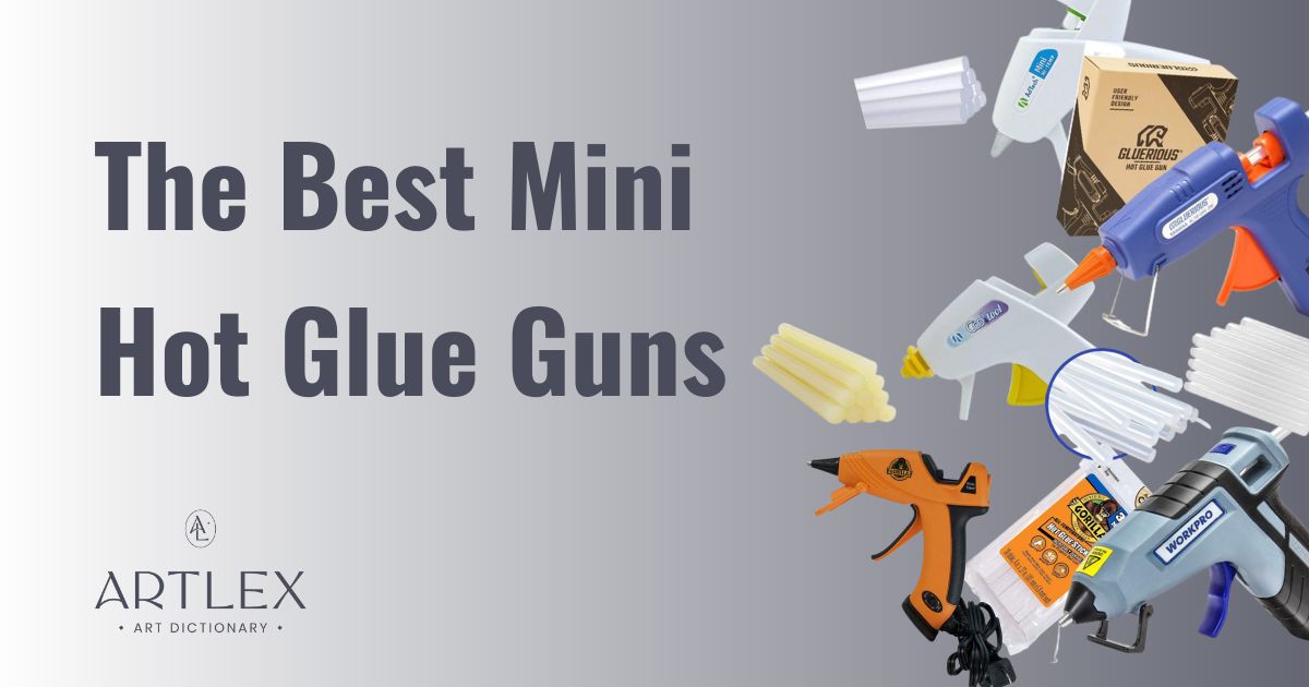  Gluerious Mini Hot Glue Gun with 30 Glue Sticks for