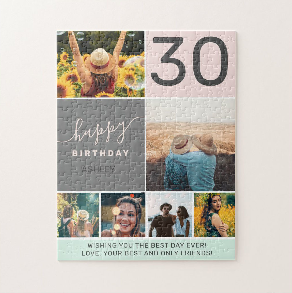 Personalized Printed Your Photo Jigsaw Puzzle DIY Custom Birthday Xmas Gift 