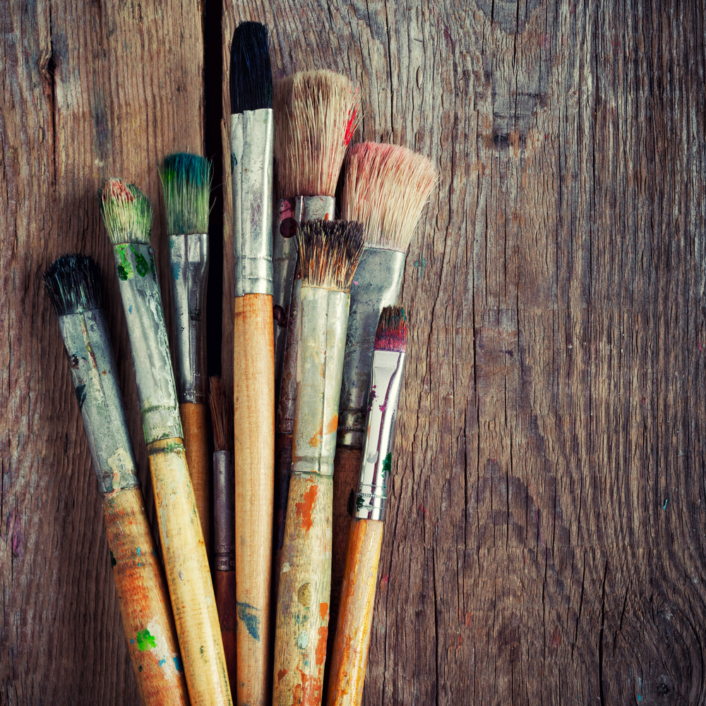 Natural Bristle Paint Brushes