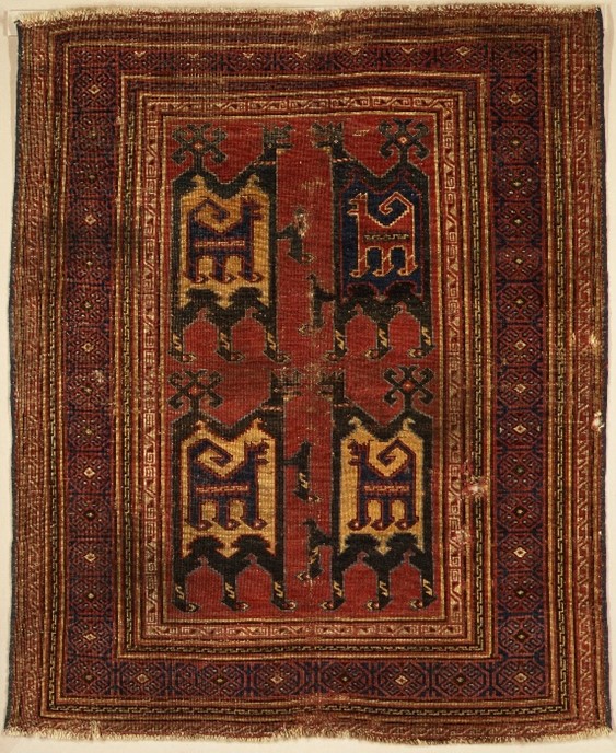 Confronted Animal Rug. 14th Century. Turkey. Metropolitan Museum of Art, New York.