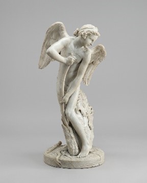 Cupid. 1774.  Rococo sculpture in the round, by French artist Edme Bouchardon, National Gallery of Art, Washington, D.C.