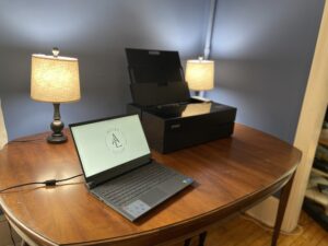 Epson P900 with Laptop
