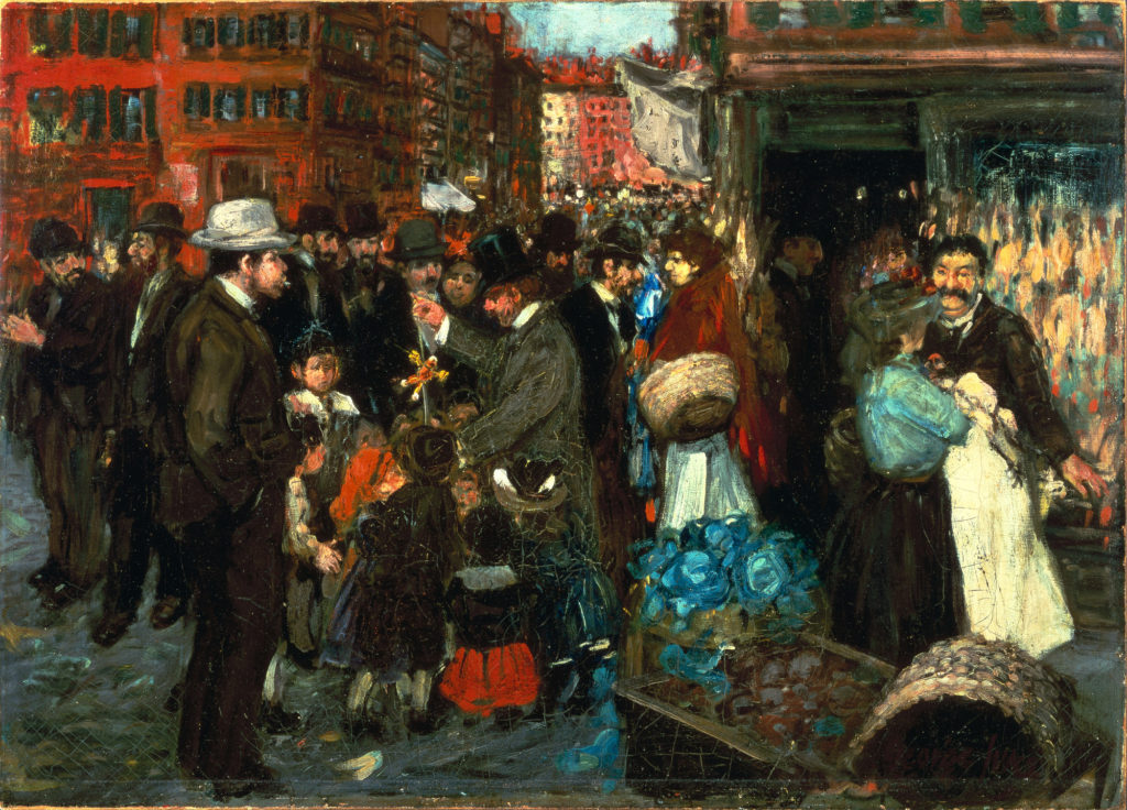 George Luks, Scène de rue, 1905, huile sur toile, 65,5 x 91,1 cm, Brooklyn Museum, New York