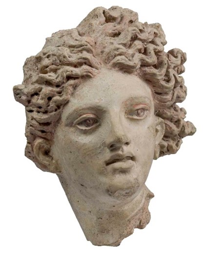 Head of Leucotea (470-460 BCE) National Etruscan Museum of Villa Guilia, Rome, Italy. ETRU National Etruscan Museum (museoetru.it)