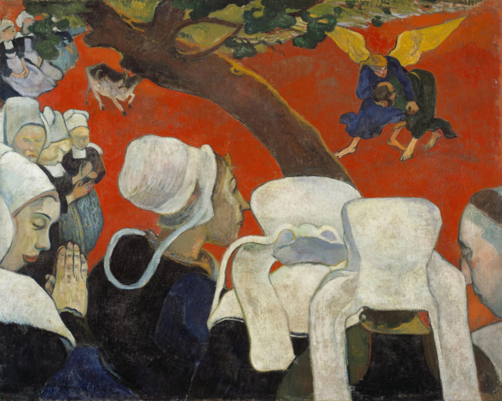 Paul Gauguin, Visión después del sermón, 1888, óleo sobre lienzo, 72,2 x 91 cm, Galería Nacional de Escocia, Edimburgo