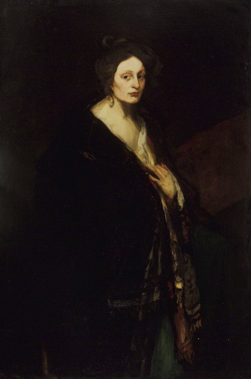 Robert Henri, Femme au manteau, 1898, huile sur toile, 147,5 x 98,3 cm, Brooklyn Museum, New York