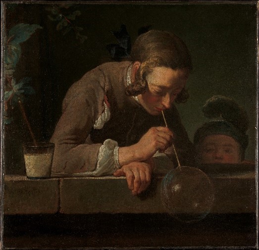 Soap Bubble (1733- 34). Jean Siméon Chardin.Metropolitan Museum of Art, New York. https://www.metmuseum.org/art/collection/search/435888