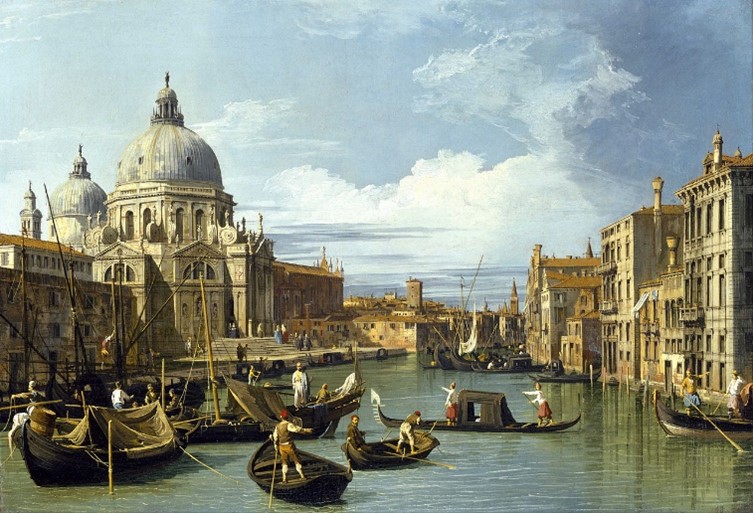 La entrada al Gran Canal. 1730. Canaletto.