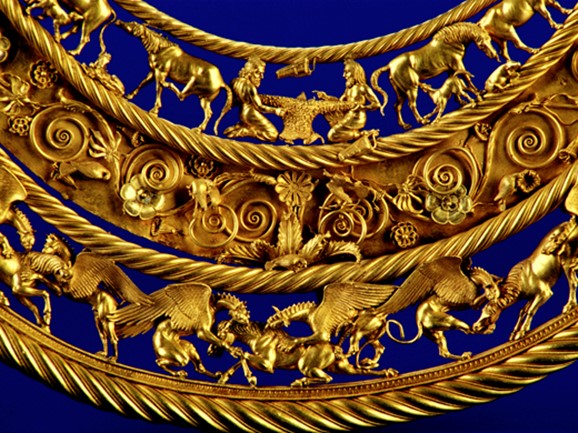 The Golden Scythian, depicting animal forms 4th century BCE.