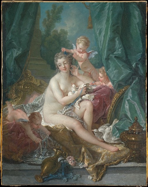 El tocador de Venus (1751). François Boucher. Museo Metropolitano de Arte, Nueva York.
