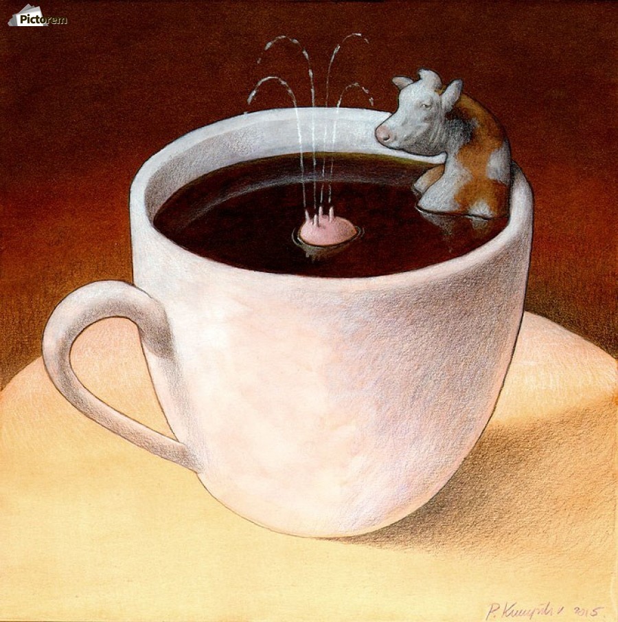 Coffee with milk by Pawel Kuczynski