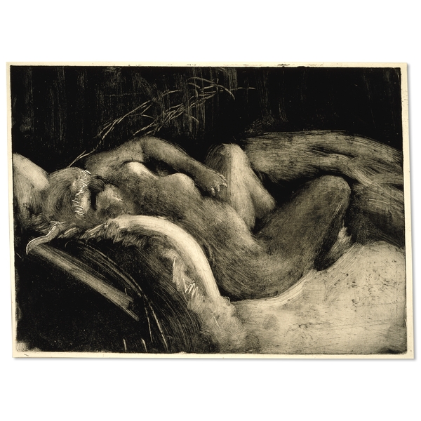 The Sleep, Edgar Degas, 1883-1885, British Museum. Monotype.