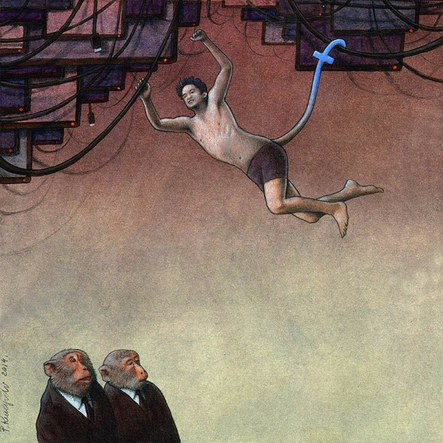 Evolución Facebook por Pawel Kuczynski