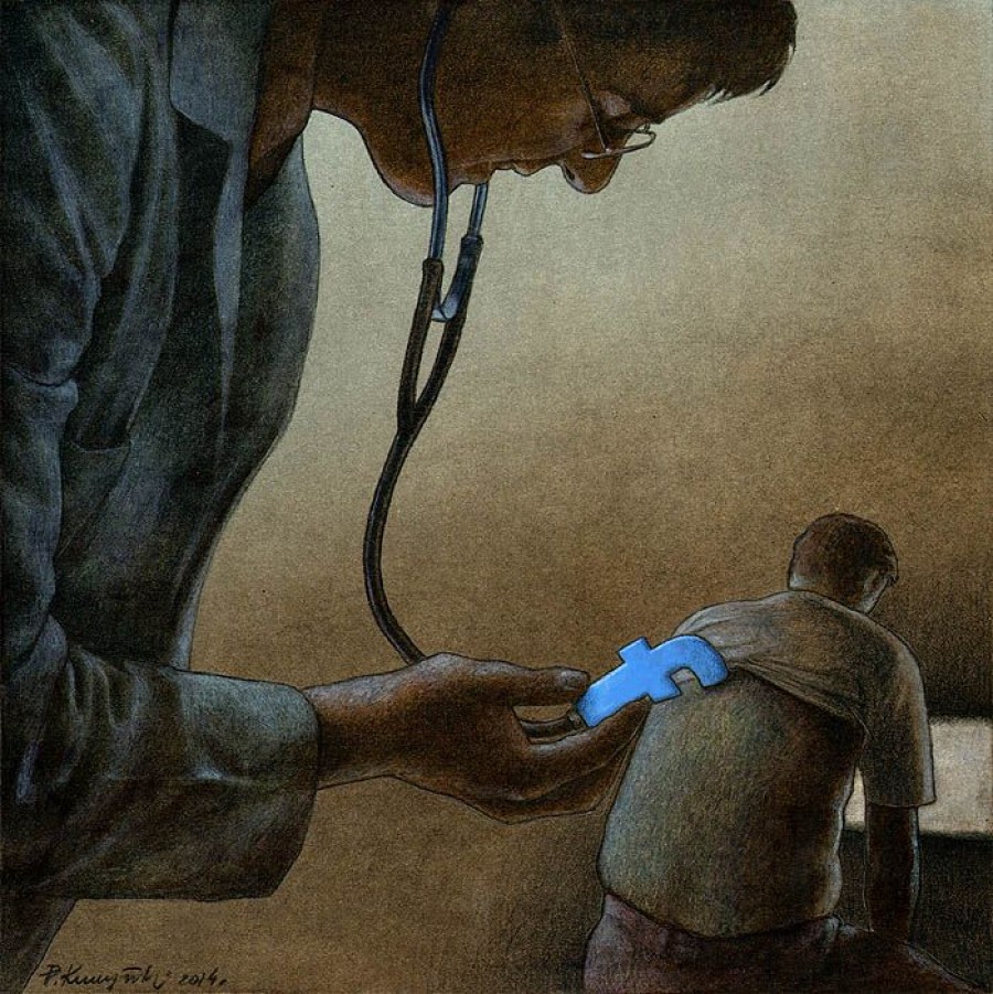 Facebook check by Pawel Kuczynski