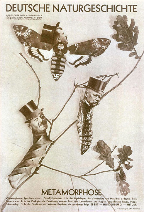 John Heartfield, Deutsche Naturgeschichte, fotomontaggio, 1934, Rivista AIZ