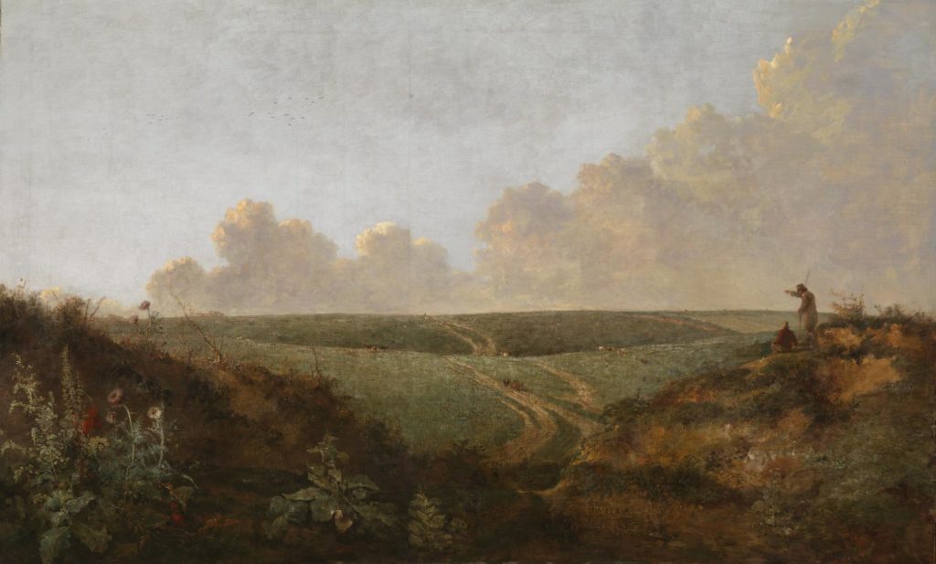 John Crome, Mousehold Heath, Norwich, vers 1818-1820, huile sur toile, 109,8 x 181 cm, Tate Britain, Londres 