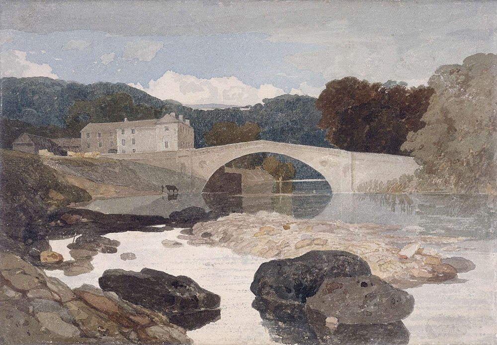 John Sell Cotman, Greta Bridge, vers 1806, aquarelle, 23 x 33 cm, British Museum, Londres 