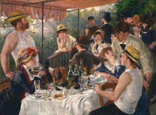  Luncheon of the Boating Party. 1881. Pierre-Auguste Renoir The Phillips Collection, Washington D.C.