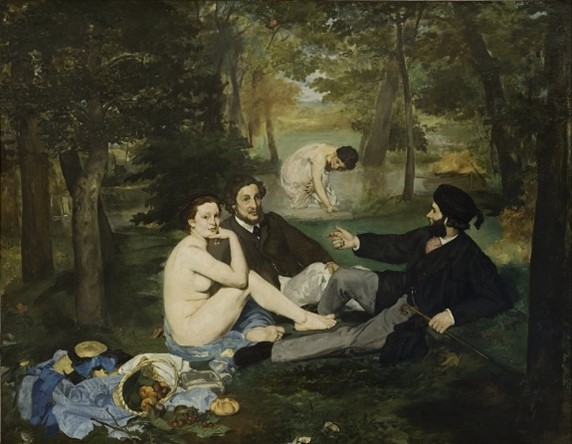 Mittagessen im Gras (1863) Édouard Manet.