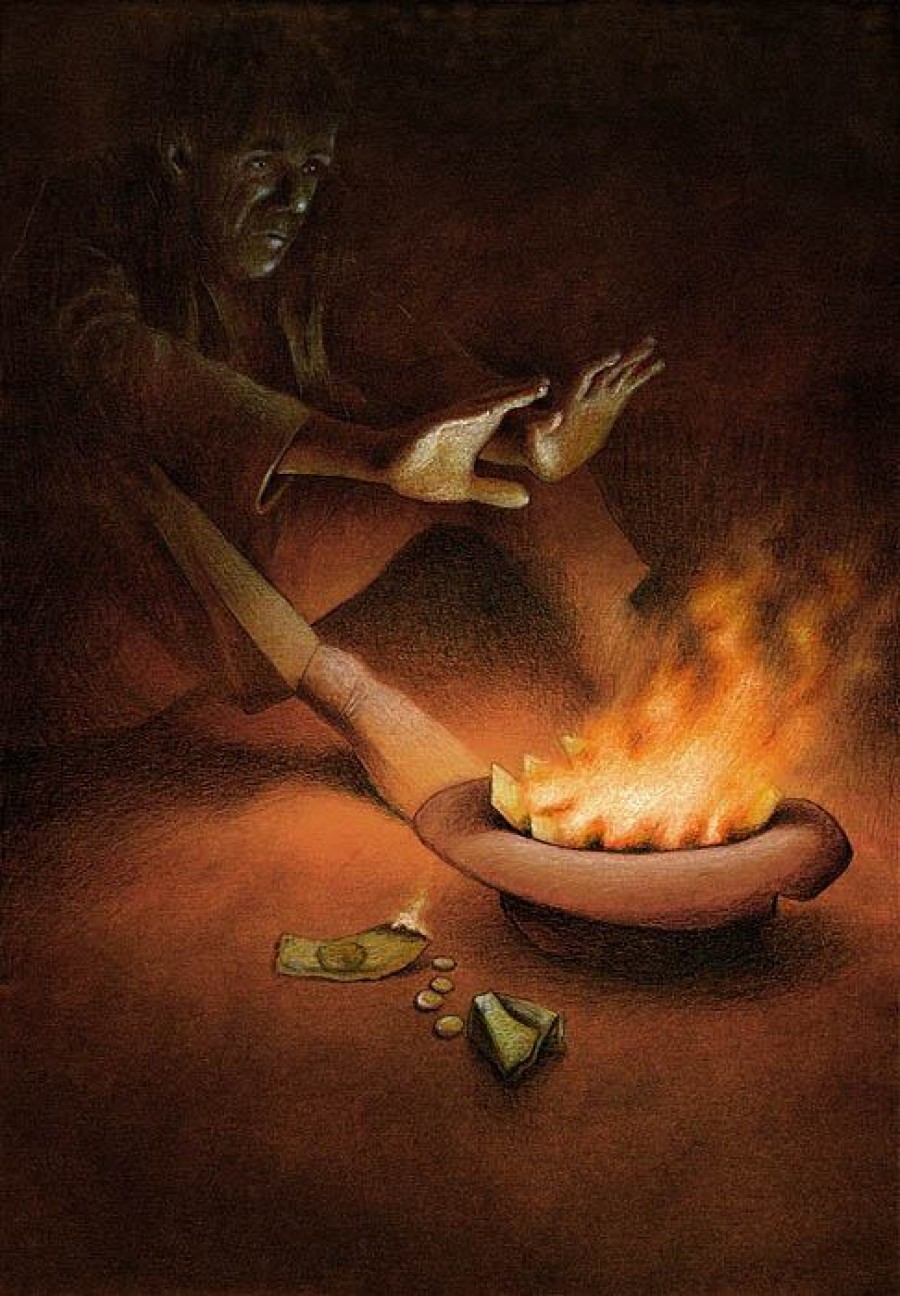 Money on Fire by Pawel Kuczynski