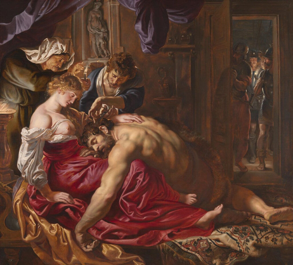 Peter Paul Rubens, Sansón y Dalila, 1609-10, The National Gallery, Londres. https://www.nationalgallery.org.uk/paintings/peter-paul-rubens-samson-and-delilah