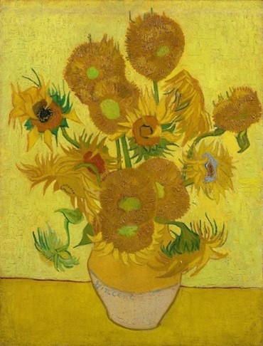 Sunflowers (1889) Vincent van Gogh. Van Gogh Museum, Amsterdam (Vincent van Gogh Foundation).