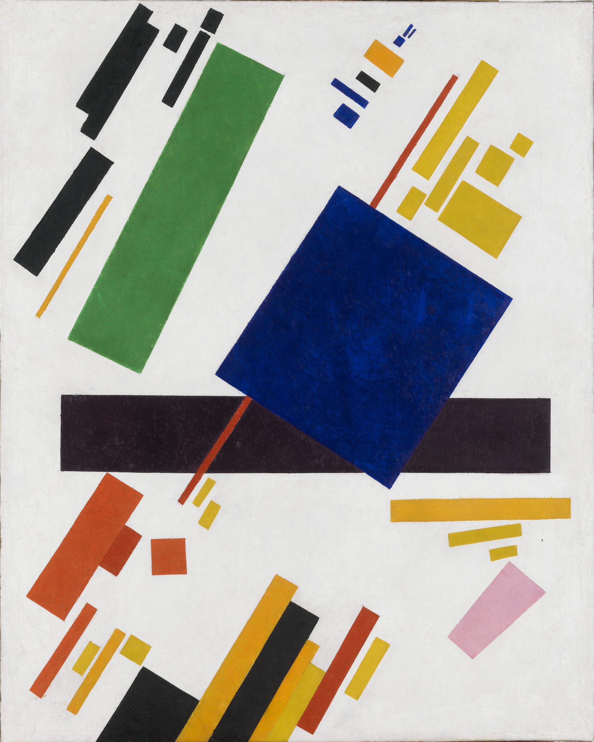 Kazimir Malevich, Suprematist Composition, 1915, huile sur toile, Collection particulière