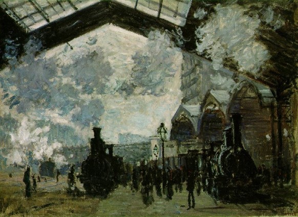  The Saint-Lazare Station. 1877. Claude Monet. Musée d’Orsay, Paris, France.