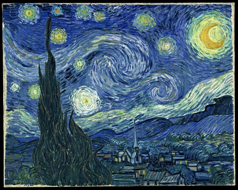 La nuit étoilée. 1889. Vincent Van Gogh. Musée d’art moderne, New York.