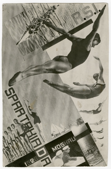 Gustav Klutsis, All-Union Spartakiada (Design for Postcard for Spartakiada), Mosca, 1928, stampa vintage alla gelatina d'argento 16 x 10,5 cm, Nailya Alexander Gallery New York