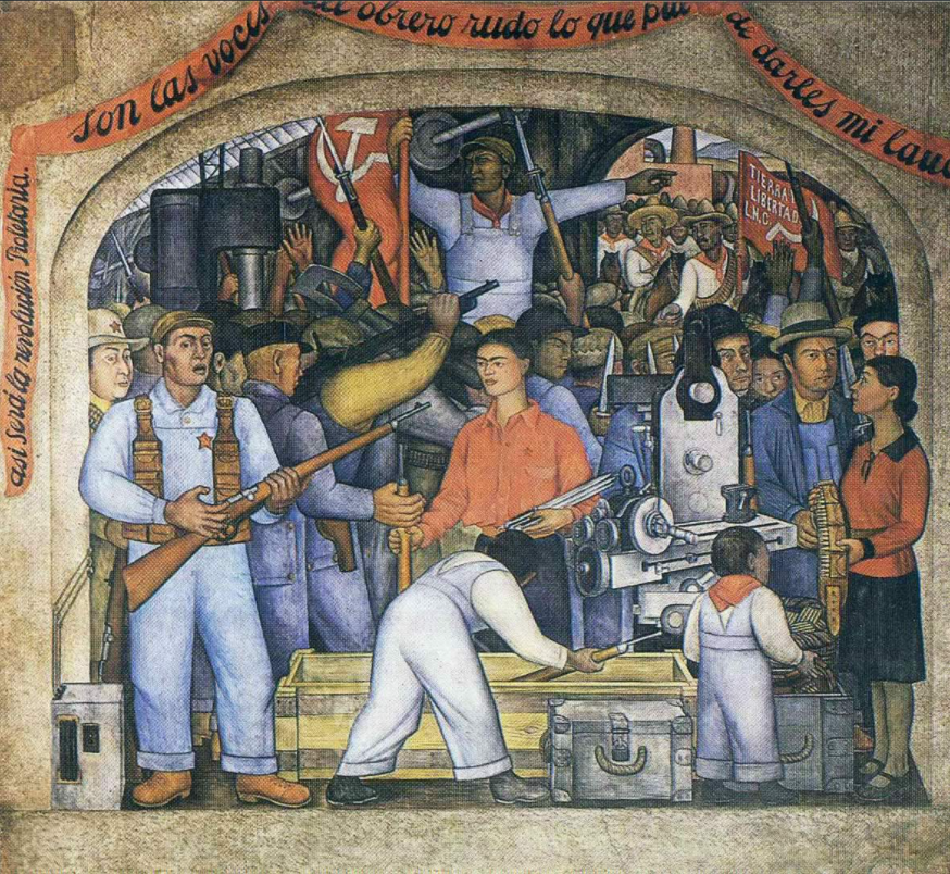 Diego Rivera, L'Arsenal, 1928, fresque murale, siège principal du Secrétariat de l'éducation publique, Mexico.