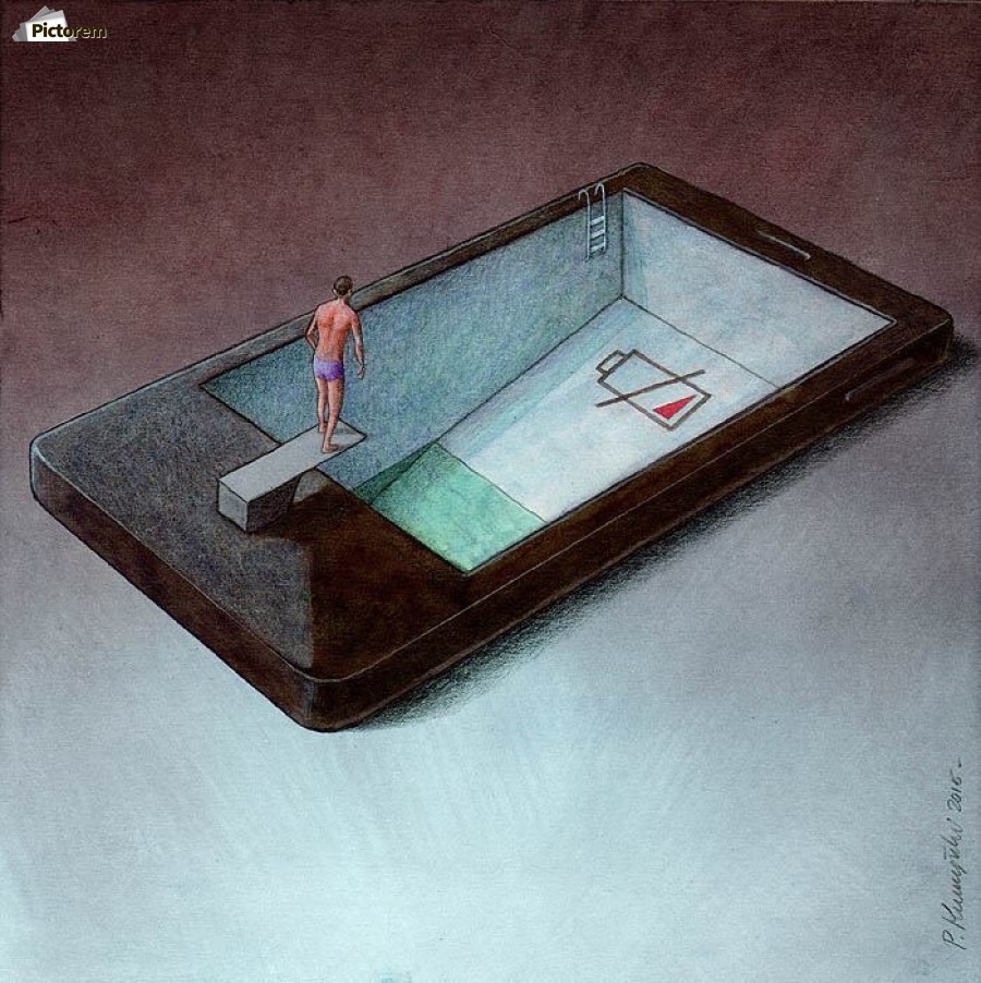 low battery by Pawel Kuczynski